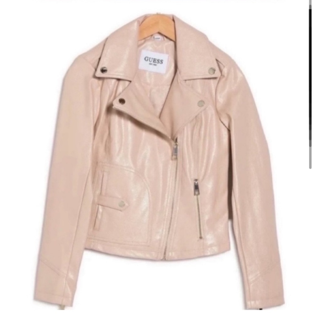 Guess Faux Leather Crop Blush Pink Moto Jacket NWT

1 small
1 large - Picture 4 of 8